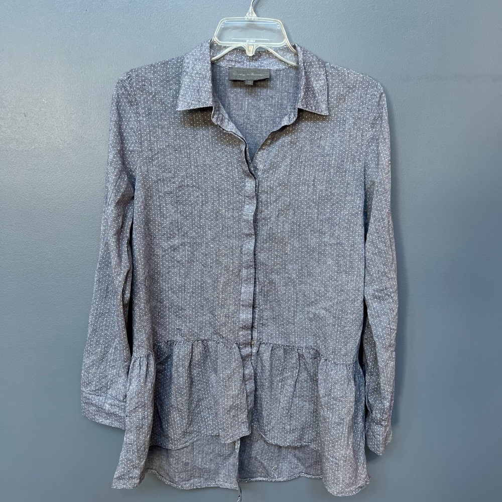 Anthropologie Sunday in Brooklyn Polka Dot Tunic Top - Size Small